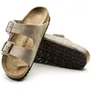 Image de Sandales - Birkenstock - Arizona - Marron - Cuir - Plat