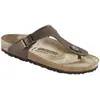 Image de Sandales Birkenstock Gizeh Birko-Flor Narrow marron - 38