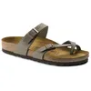 Image de Birkenstock Mayari Regular Birko-Flor Nubuck T. 37 Gris Femme
