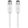 Image de Goobay 11511 Câble Coaxial 2,5 M Blanc