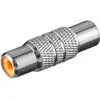 Image de Adaptateur Goobay Rca, Prise À Prise, Design Métallique - 1x Prise Rca > 1x Pris...