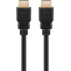 Image de Câble de raccordement TV écran - GOOBAY - HDMI 8K Ultra haute vitesse avec câble Ethernet rond - 50 cm - Noir