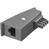 Image de Adaptateur téléphone - goobay - TAE-F (M) pour RJ-45 (F) - Sac plastique - Gris