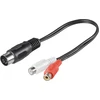 Image de Adaptateur De Câble Audio Goobay, Fiche Din Vers Prise Cinch Stéréo - Fiche Din ...