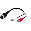 Image de Adaptateur De Câble Audio Goobay, Prise Din Vers Prise Rca Stéréo - Prise Din 18...