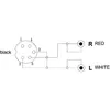 Image de Adaptateur audio Din femelle 5 pôles vers 2xRca
