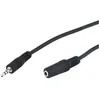 Image de Rallonge de câble audio stéréo Jack 3.5mm m/f - Noir - 2m