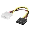 Image de Adaptateur alimentation Molex-Sata - MARQUE - 0.13m - 4 plots - 15 broches - Câble SATA
