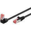 Image de Câble Réseau Goobay Cat 6 Avec Connecteur Angulé 3m Noir
