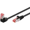 Image de GOOBAY Câble Ethernet Cat6 3m surblindé noir 1x RJ45 coudé