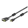 Image de Cable Hdmi-dvi-d Male Vers Male 3,0 M 18+1 Hdtv Jusqu'a 1080p
