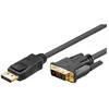 Image de Adaptateur DisplayPort DVI-D (M) pour DisplayPort (M) - goobay - 2m - Connecteur verrouillable