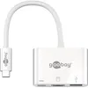 Image de Câble USB 3.0 - GOOBAY - 62104 - Type-C et Type-A - HDMI - 015 m - Blanc