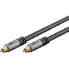 Image de Cable Toslink Goobay Plus, Noir/argent, 1 Metre 65304