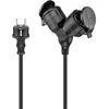 Image de Goobay Câble Rallonge électrique double pour l'extérieur - 5 m - Noir