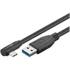 Image de Câble USB 3.0 - Goobay - USB type C coudé - 1 m - Transfert jusquà 5 Go/s - Charge jusquà 45 W