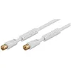 Image de Câble coaxial - WENTRONIC - 67276 - 1.5 m - Connecteurs coaxiaux - Couleur blanche