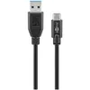 Image de Cable Usb 3.0 Ca S/s 1,0m Goobay Usb Typ-c Auf Typ-a Noir
