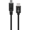 Image de Câble Goobay Usb 2.0 Usb-c  Vers Mini-b 2.0, Noir - Mini-prise Usb 2.0 (type B, ...