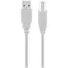 Image de Cable Usb 2.0 Ab Male Vers Male 5 M Haute Vitesse Gris