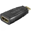 Image de Raccord HDMI - GOOBAY - Fiche A femelle vers micro C mâle - Noir - Contacts plaqués or - Vidéo