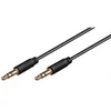 Image de Câble audio stéréo - GOOBAY - Connecteur 3.5mm jack - Longueur 3m - Double blindage