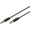 Image de Câble Audio Jack 35 mm - GOOBAY - Mâle - Mâle - 1 m - Noir