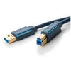 Image de Clicktronic Câble USB 3.0 Type AB (Mâle/Mâle) - 1.8 m