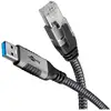 Image de Cable Usb Vers Rj-45 Goobay 70299 Noir, Argent 1 M