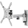 Image de Support TV Mural - GOOBAY - Caravan TV Mount 230 - Argent - Inclinable - Extensible 13-43