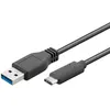 Image de Câble USB-C goobay - 3m noir - conducteur central en cuivre