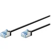 Image de Goobay Câble RJ45 Slim Cat 6a U/FTP - 15 m - Noir