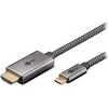 Image de Câble Textile USB-C / HDMI - Goobay - 3 m - Mâle/Mâle - Adaptateur USB-C 3.1 vers HDMI 2.0