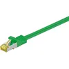 Image de Câble réseau RJ-45 CAT7 - Wentronic - 0.25m - S/FTP - Vert - Male/Male
