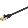 Image de Câble réseau RJ-45 - Wentronic - CAT7 - 1M - S/FTP (S-STP) - Noir