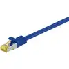 Image de Câble Patch Goobay Rj45 Cat 6a S/ftp (pimf), 500 Mhz Avec Câble Brut Cat 7, Bleu