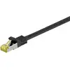 Image de Câble Patch Goobay Rj45 Cat 6a S/ftp (pimf), 500 Mhz Avec Câble Brut Cat 7, Noir