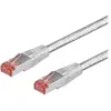 Image de Câble réseau RJ45 S/FTP C6 5M transparent - Wentronic CAT 6-500 SSTP PIMF