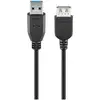 Image de Cable Usb Goobay 93999 Rallonge 3 M Male Vers Femelle Noir