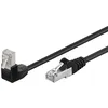 Image de Câble réseau Goobay CAT 5e - 2m - Noir - Paire torsadée écrantée (F/UTP)