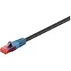 Image de Câble Patch Extérieur Goobay Cat 6, U/utp, Noir