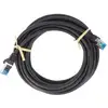 Image de Câble Patch Goobay Cat 6a, S/ftp (pimf), Noir