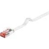 Image de Câble Ethernet CAT6 3m U/UTP plat - GOOBAY - Blanc - 1 Gigabit - Faible rayon de courbure - Grande flexibilité