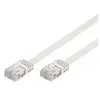 Image de Cable De Raccordement Rj45 Goobay, Cat. Cable Plat 6 U/utp, Blanc, 5 Metres, 95154