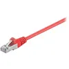 Image de Câble réseau GOOBAY - RJ-45 (M) pour RJ-45 (M) - 25 cm - SF/UTP - CAT 5e - Rouge