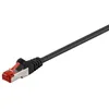 Image de Câble réseau CAT 6 WENTRONIC 95478 - 1m - SFTP PiMF - Noir