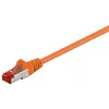 Image de Câble réseau CAT 6 WENTRONIC 95496 - 2m - SFTP PiMF - Connecteurs RJ-45 mâles - Couleur orange