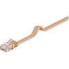 Image de Câble Patch Plat Goobay Cat 6, U/utp, Marron Clair