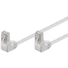 Image de Câble Réseau - GOOBAY - CAT 5e - 2 x angle 90° - F/UTP - 25 cm - Blanc