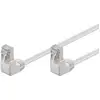 Image de Câble Patch Goobay Cat 5e 2x Coudé À 90°, F/utp, Blanc